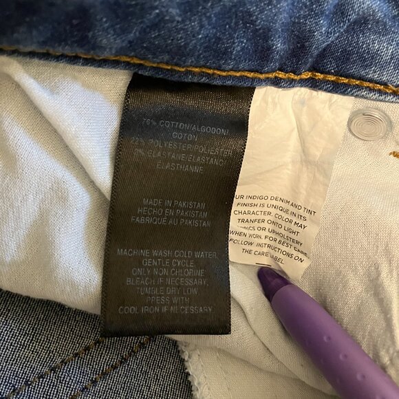 Jones New York Lexington Wide Leg Crop Jeans Womens Size 4 | High Rise Denim - Picture 5 of 10